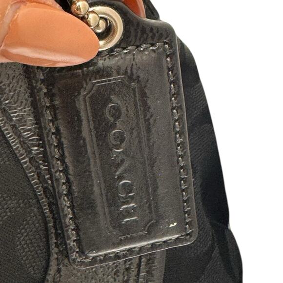 Vintage coach black signature soho shoulder bag with buckle strap Y2K Logo - Picture 5 of 8